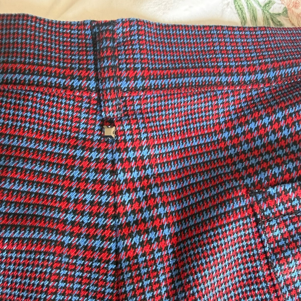 Marina Rinaldi Ragione Plaid Cropped Trousers NWT-18 - Picture 11 of 12